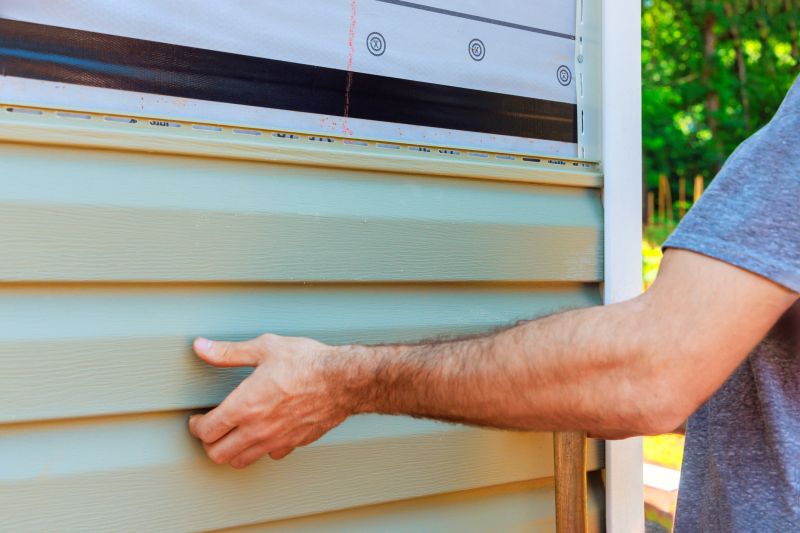 Siding installation process with tools and materials